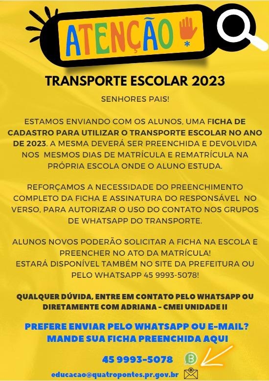 Matrícula Escolar 2023