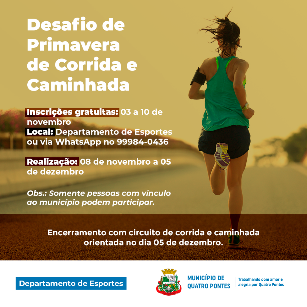 Jogos Femininos: abertas inscrições para corrida e caminhada