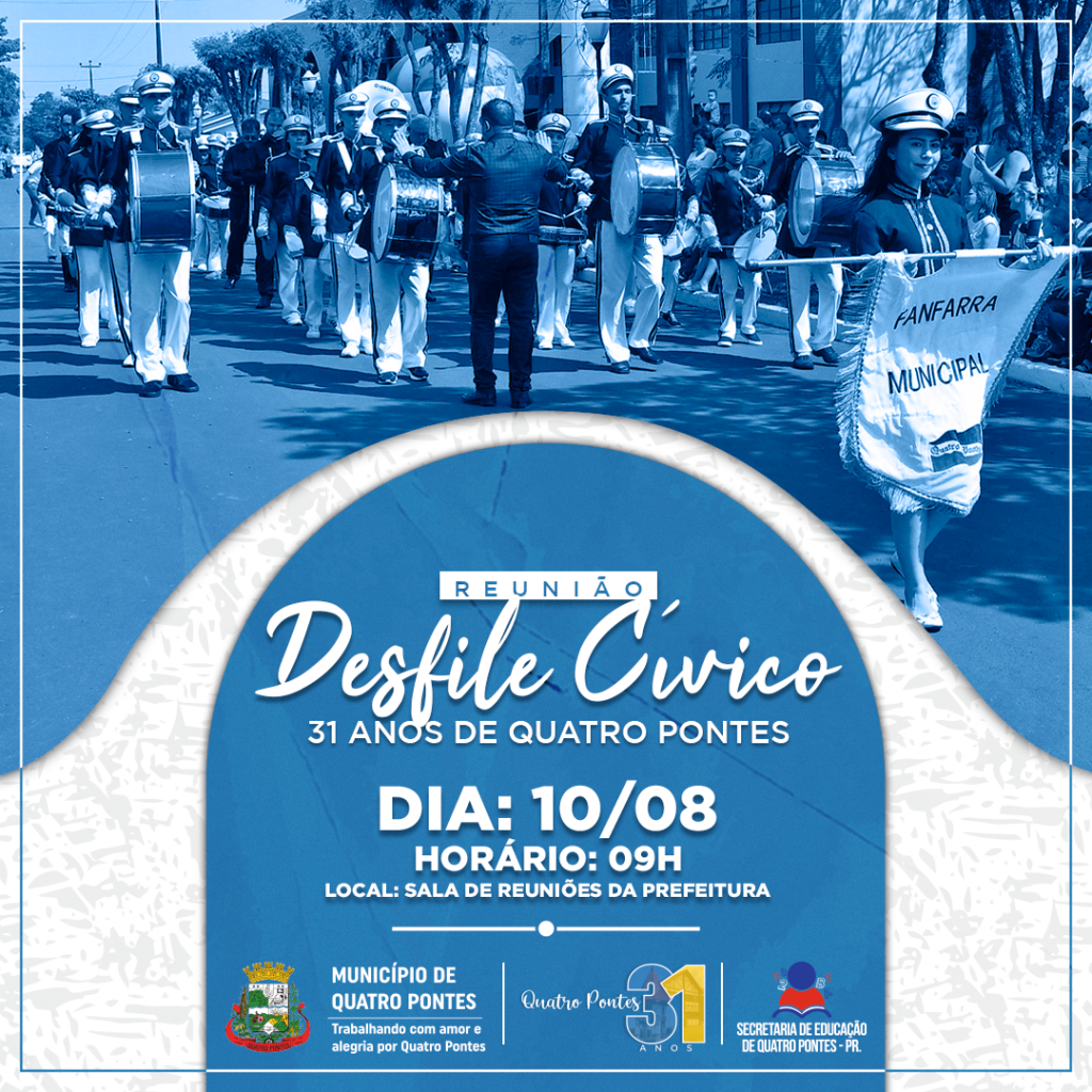 Desfile C Vico Dos Anos De Quatro Pontes Ser Planejado Na Quinta Feira